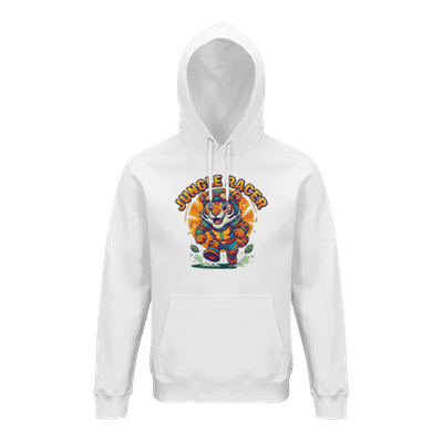 Jungle Racer design printed on a hoodie