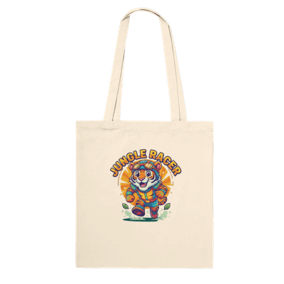 Jungle Racer design printed on a tote bag