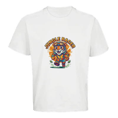 Jungle Racer design printed on a t-shirt